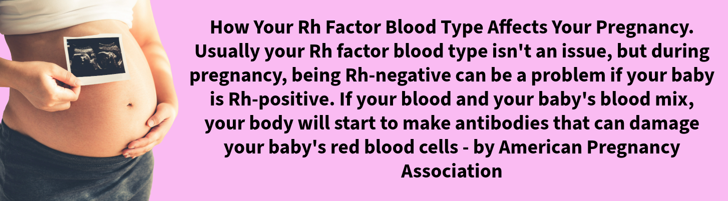 pregnancy an blood type rh factor